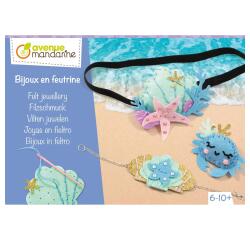 Boîte créative, Bijoux en feutrine, Mer - Bleu