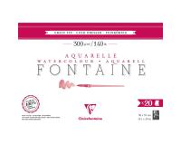 Fontaine bloc collé 4 côtés 20F 36x51cm 300g grain fin