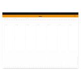 Rhodia sous-main semainier entoilé A3 (30,9x42 cm) 60 feuillets microperforés - Blanc