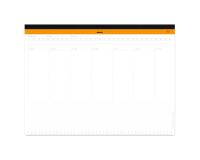 Rhodia sous-main semainier entoilé A3 (30,9x42 cm) 60 feuillets microperforés - Blanc