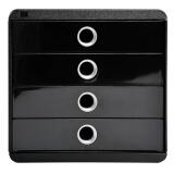 POP-BOX Metallic black/silver - Black / Silver