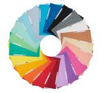 Carpetas Exacompta con gomas cartulina lustrada 3 solapas - Colores surtidos vivos