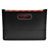 Cartella a soffietti espandibili con maniglie Exadesk Exactive 24 scomparti - 25x33cm - Nero