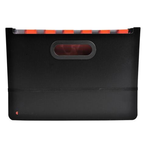 Clasificadores maletines extensibles Exadesk - Tamaño: 33x25 cm para: A4 - Negro