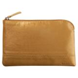 Rhodiarama pochette zippée en simili cuir - taille S (11x17 cm) - Or