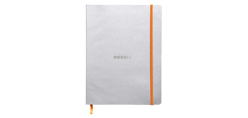 Rhodia Softcover Notebook - B5 - Dot - 80 Sheets - 90gsm - Silver