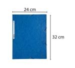 Exacompta Elasticated Folder, 3-Flap, 400gsm Pressboard, A4