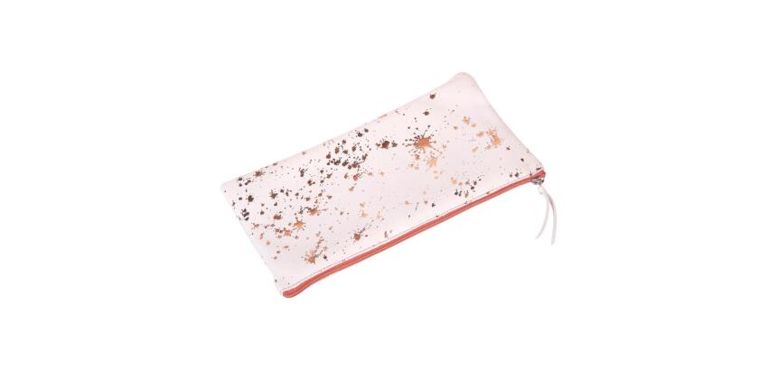 COSMICUIR DAIM Trousse plate 22x11cm - Cuivre
