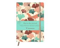 Gaïa beige, DaytoDay journal A5 14,8 x 21 cm, 192 pages, dot, pochette à soufflet au dos, marquepage, fermeture élastique, ass.