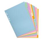 Separadores Cartulina reciclada pastel 3/10º - 170g/m 2 - Colores surtidos