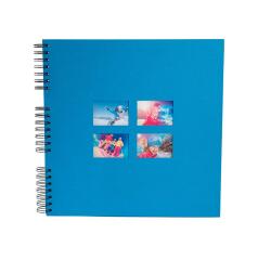 Album photo à spirales 60 pages noires Milano - Bleu