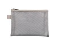 Pochette zip nylon argent - Argent