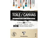 Toile à peindre Grain de sable bloc collé 10F A4 210g