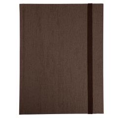 Le dauphin notebook 170x110, 192 lined pages - brown/black