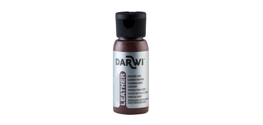 DARWI Flacon de 50 ml de Peinture sur Cuir - Cacao