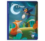 Cahier de poésie piqué 'Les Fables de La Fontaine' 17x22cm 48p grands carreaux + uni Couleur aléatoire - Assortis
