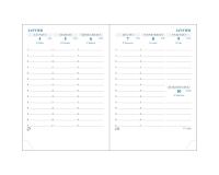 Recharge agenda de poche Horizons 13 9 x 13 cm Semainier Janvier à Décembre 2026 - Tranche or