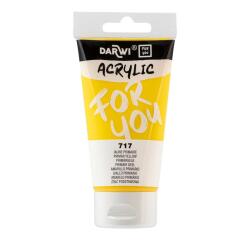 Darwi For You tube de peinture acrylique 75 ml - Jaune primaire
