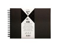 Album à personnaliser de 40 feuilles 185g/m2 au format 27x20cm - Noir