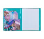 Carnet piqué Koverbook Silver 11x17 cm 96 pages ligné couverture polypropylène opaque - Assortis