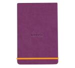 Rhodiarama Webnotepad rembordé rigide 9x14 cm 192 pages ligné microperforé papier ivoire 90g fermeture élastique - Violet
