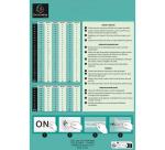 Pack of adhesive letters A-Z Black 60 mm - Black