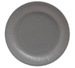 20 Runde Pappteller, 23 cm - Grau
