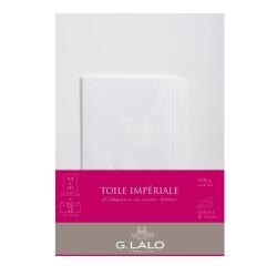 Ensemble Toile Impériale 10 feuilles A4 et 5 enveloppes DL - Blanc