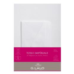 Ensemble Toile Impériale 10 feuilles A4 et 5 enveloppes DL - Blanc