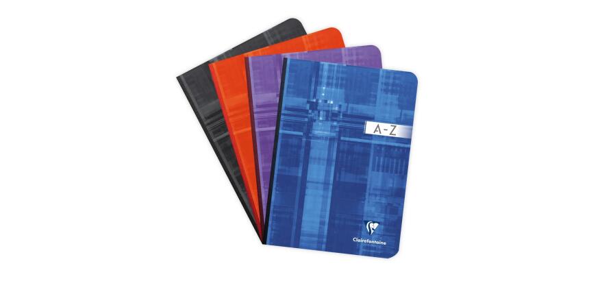 Répertoire brochure dos toilé A5 192 pages petits carreaux - Assortis