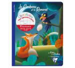 Les Fables de La Fontaine cahier d'écriture piqué 17x22cm 32 pages double ligne 3mm + interligne verticale + marge 6 fables assorties - Assortis