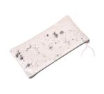 COSMICUIR DAIM Trousse plate 22x11cm - Argent