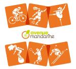 Set de 6 pochoirs enfants, Sports - Orange