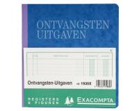 Standaard register Ontvangsten - Uitgaven - 80 blad - Nederlandstalig
