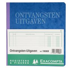  Piqûre Recettes - Dépences folioté - 80 pages - Texte NL
