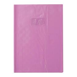 Protège-cahiers grain madras avec rabats marque-pages PVC 22/100ème A4