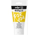 Darwi For You tube de peinture acrylique 75 ml - Jaune de titane moyen