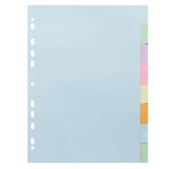 Exacompta Forever Dividers 170g 8 Part A4 Pastel - Pastel colours assorted