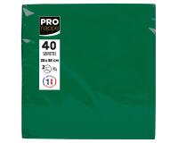 Paquet de 40 serviettes micro-gaufrées ouate 2 plis - 38x38 cm