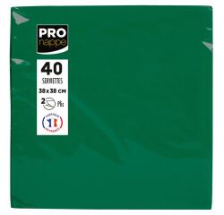 Pack of 40 micro-embossed 2-ply wadding napkins - 38x38 cm