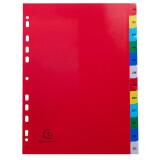 Indices 12 Pt Jan-Dec A4 PP Col Tabs - Assorted colours