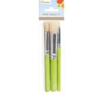 Set de 3 pinceaux pochoir - Vert