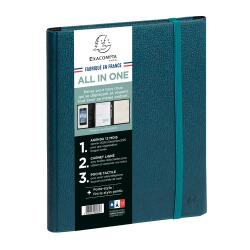 Agenda de bureau All in one Horizons 20S Visuel spiralé Sésame 15 x 21 cm Semainier Janvier à décembre 2026 - Bleu canard