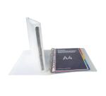 Carpeta Exacompta 4 anillas 30mm polipropileno chromaline 10/10º Krea Cover - A4 maxi - Incoloro