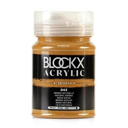 Peinture acrylique fine pot 500ml - Sienne naturelle