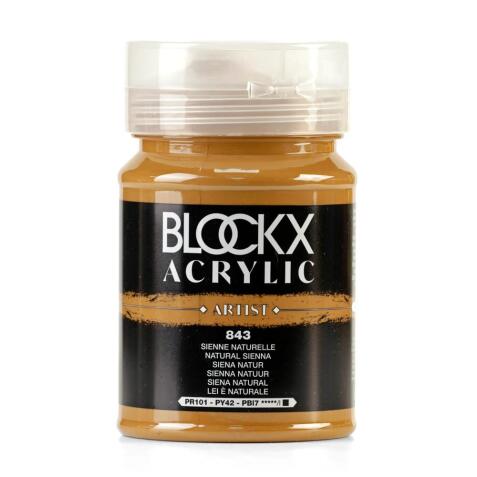 Peinture acrylique fine pot 500ml - Sienne naturelle