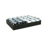 Plat.24 oeufs mat recto/verso coque N/B - Noir & Blanc