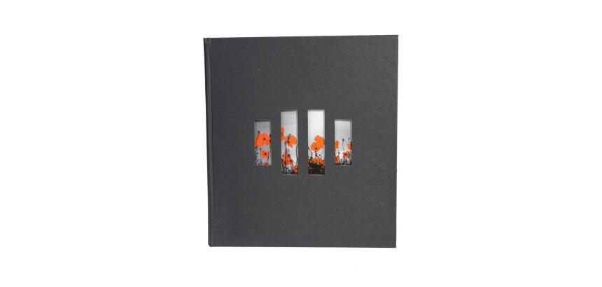 Álbum de fotos MILANO 29x32 cm - 300 fotos 60 páginas - Negro