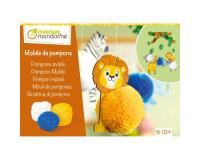 Boîte créative, Pompons, Animaux de la savane - Multicolore