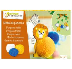 Boîte créative, Pompons, Animaux de la savane - Multicolore